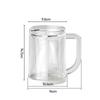 Tazza da Birra Creativa Congelante a Doppio Strato Sandwich Liquido Frigorifero Tazza Congelata Bevanda Fredda Tazze Refrigerate Cucina Bar Articoli per Bevande