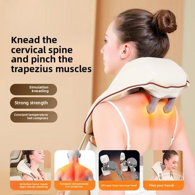 Multifunctional Neck Massager Full Body Multifunctional Shoulder and Neck Kneading Cervical Spine Massager Simulated Human Shoulder and Neck Massager