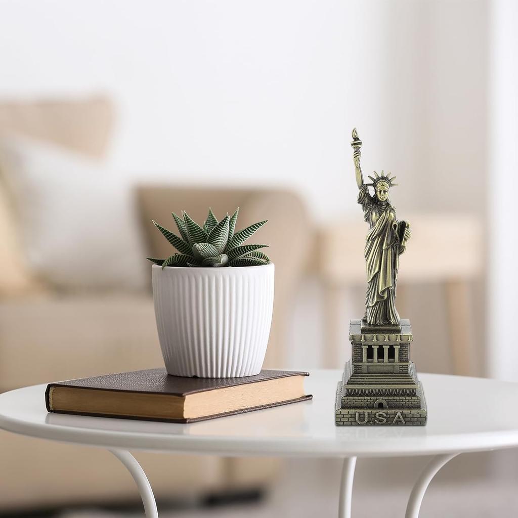 Topyond Statue of Liberty Figurine Souvenir, Metal Building Model, Souvenir and Desk Decoration, Liberty Statue Model for Home, Office, Gift