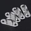 1/5pcs Hooks Eye Plate Heavy Oblong Duty Steel Stainless Pad Mount Wall U Boat Ceiling Hanger Ring Garage Hammock D Design Shape