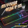 Suspended Wired Keyboard and Mouse Set for E-sports, Desktop, and Laptop Office Use.