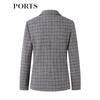 PORTS Women's Plaid Long Sleeve Blazer
