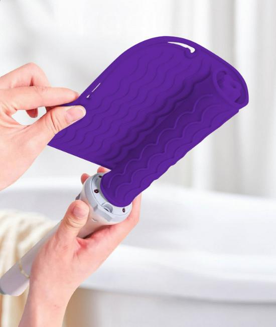 

Silicone Non-Slip Curling Iron & Straightener Heat-Resistant Mat фиолетовый
