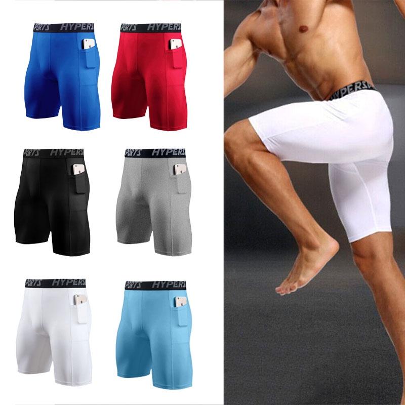 Men's Funktions Compression Shorts For Fitness And Sports Moisture-wicking Polyester Fabric Mid-length