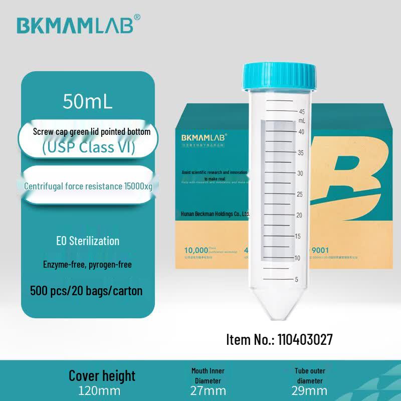 BKMAMLAB Sterile Plastic Centrifuge Tubes