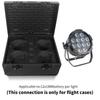 Plastic Flight Case Suitable for 19*15w / 19x25w / 12x18w Flight Case Only for LED Beam Light Box Flight Box Stage Light Case Convenient