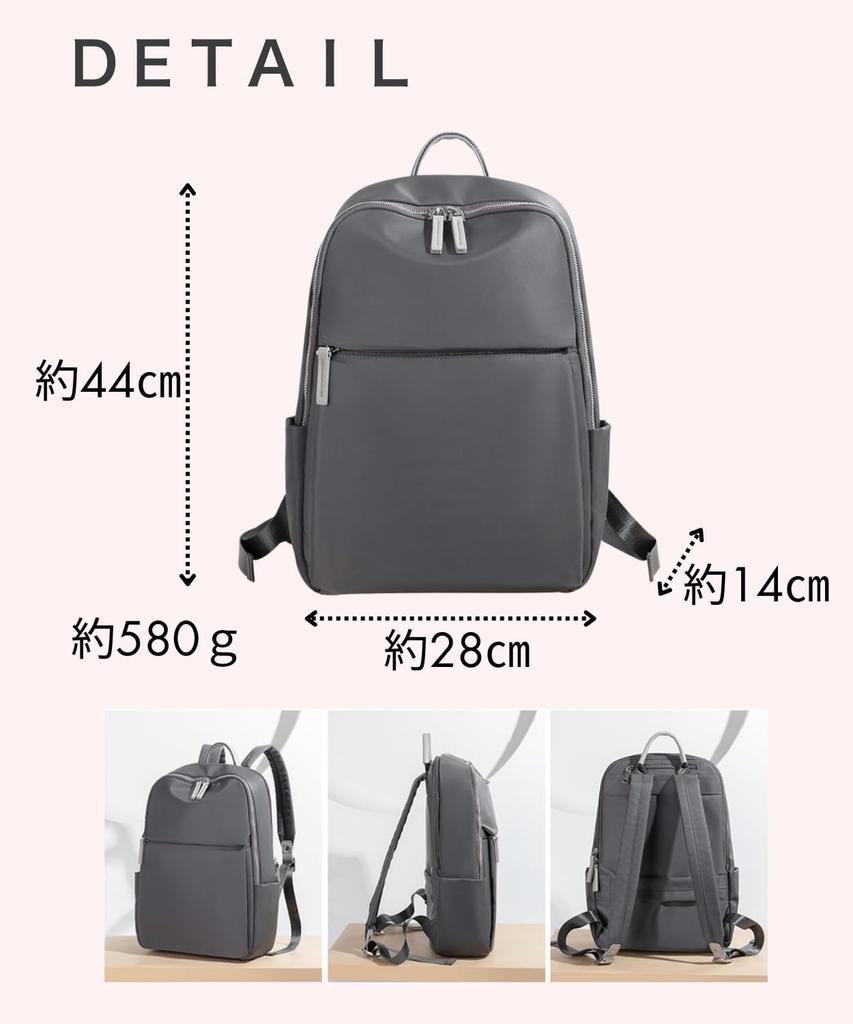 Eterglam Women's Backpack, Perfect for Commuting, School, and More, Lightweight, Water-Repellent, A4 Size, Large Capacity, Business, Travel, and More
