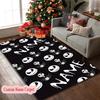 1pc Jack Skellington Moonlit Rug, Digital Printed Home Chair Sofa Mat, Personalized Customize Name Office Area Carpet