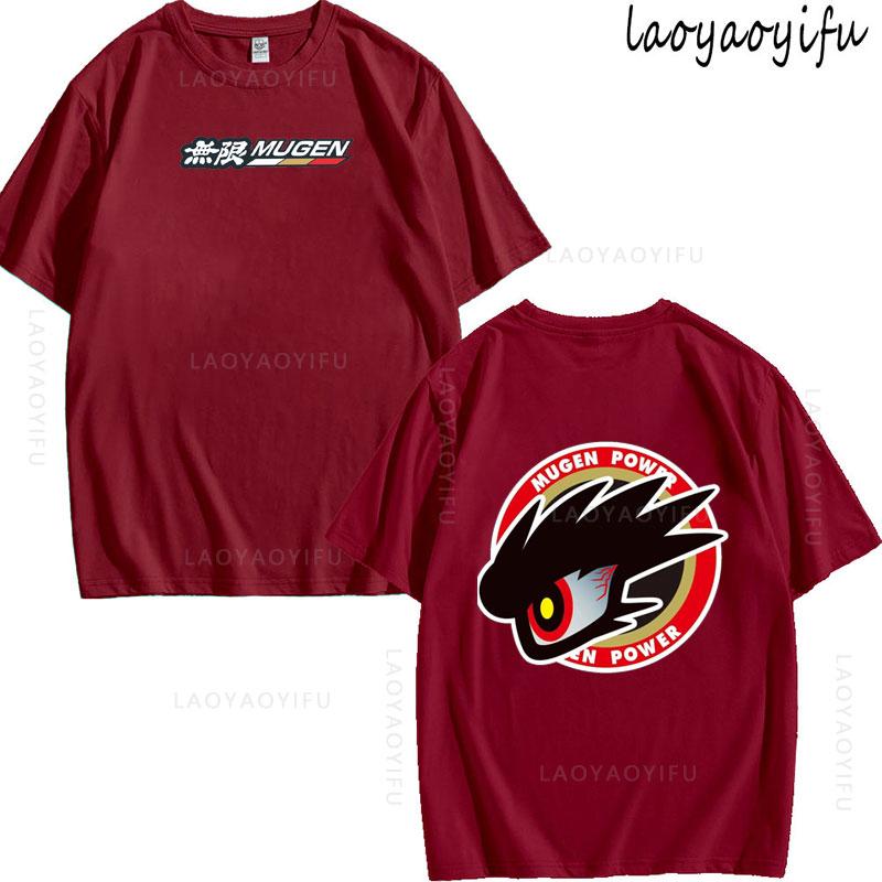 JDM Modified Car MUGEN POWER Theme 100Cotton Summer TShirt Printed Fashion Mens Womens Fashion High Quality Oneck Casual