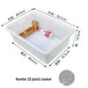 Perforated Rectangular Plastic Storage Baskets