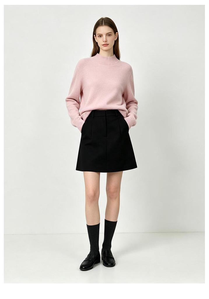Xin Ge Women's Lambswool Cashmere Pullover: Skin-friendly, Temperature-locking Knitwear for Autumn.