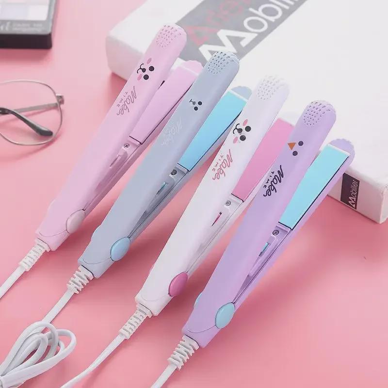 Mini 2-in-1 Home Hair Styler: Curling & Straightening Comb