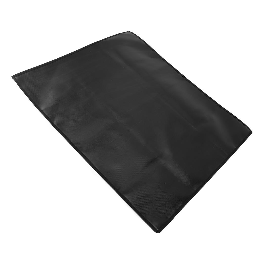 Under Grill Mat Double Sided Rectangular Silicone Fireproof Grill Pad for Fireplace Fire Pit for