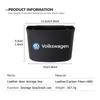 W164Leather Car Door Storage Box Phone Pocket Hanging Organizer For Volkswagen Golf 4 5 6 Tiguan Polo Scirocco Jetta CC