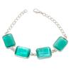 Green Monalisa Gemstone Handmade 925 Sterling Silver Bracelet 7-8" GK-6609