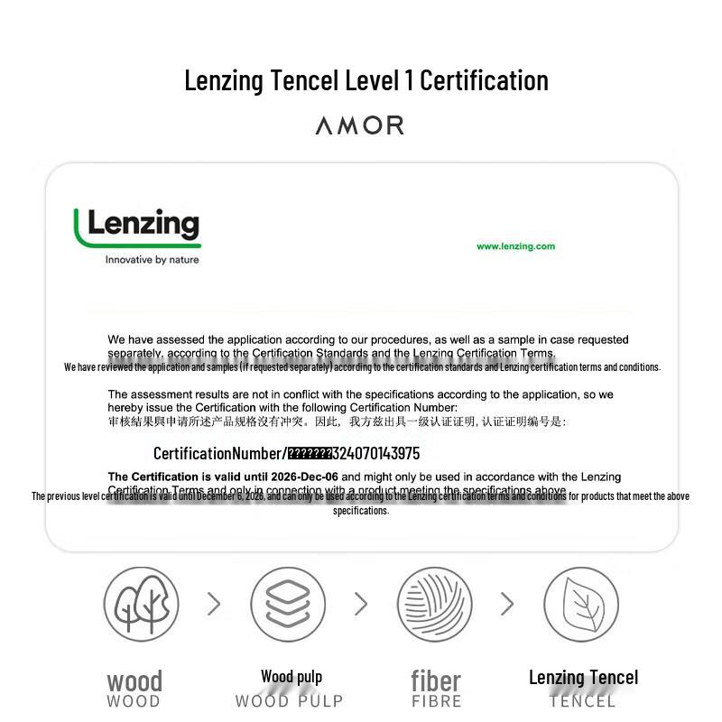 AMOR Certified Grade A Lenzing Tencel Summer Cooling Quilt