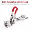 1Pc 4001/4002/4003 Lock Buckle Hinge Push Pull Toolbox Case Toggle Latch Clamp Anti-Slip Adjustable Quick Release Catch Clasp