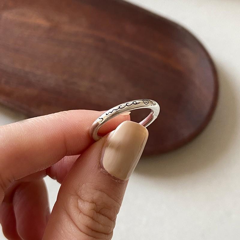 Elegant Heart Shaped Silver Plated Ring For Women Minimalist Twisted Design Jewelry