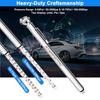 ATsafepro Pencil Tire Pressure Gauge (5-50PSI&10-75PSI), Tire Pressure Gauge With Sealed Zinc Alloy Nozzle And Silvery Aluminum Tube Body, Tire Gauge