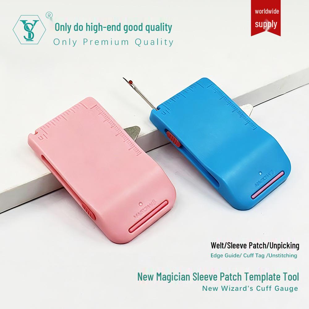 Magic Master 3rd Gen Multi-tool: Sleeve Patch Template, Edge Stop, Seam Press & Thread Removal Knife