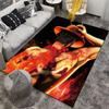 "Fiery Anime Character Scene Printed Carpet for Bedroom Decor" Suitable for use as an anti-slip for living room bedroom sofas