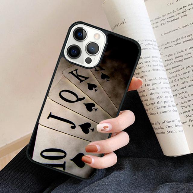 Ace of Spade Playing Card Phone Case Back Cover for iPhone 17 Air 16 15 14 13 11 12 Pro Max Plus Fundas Coque