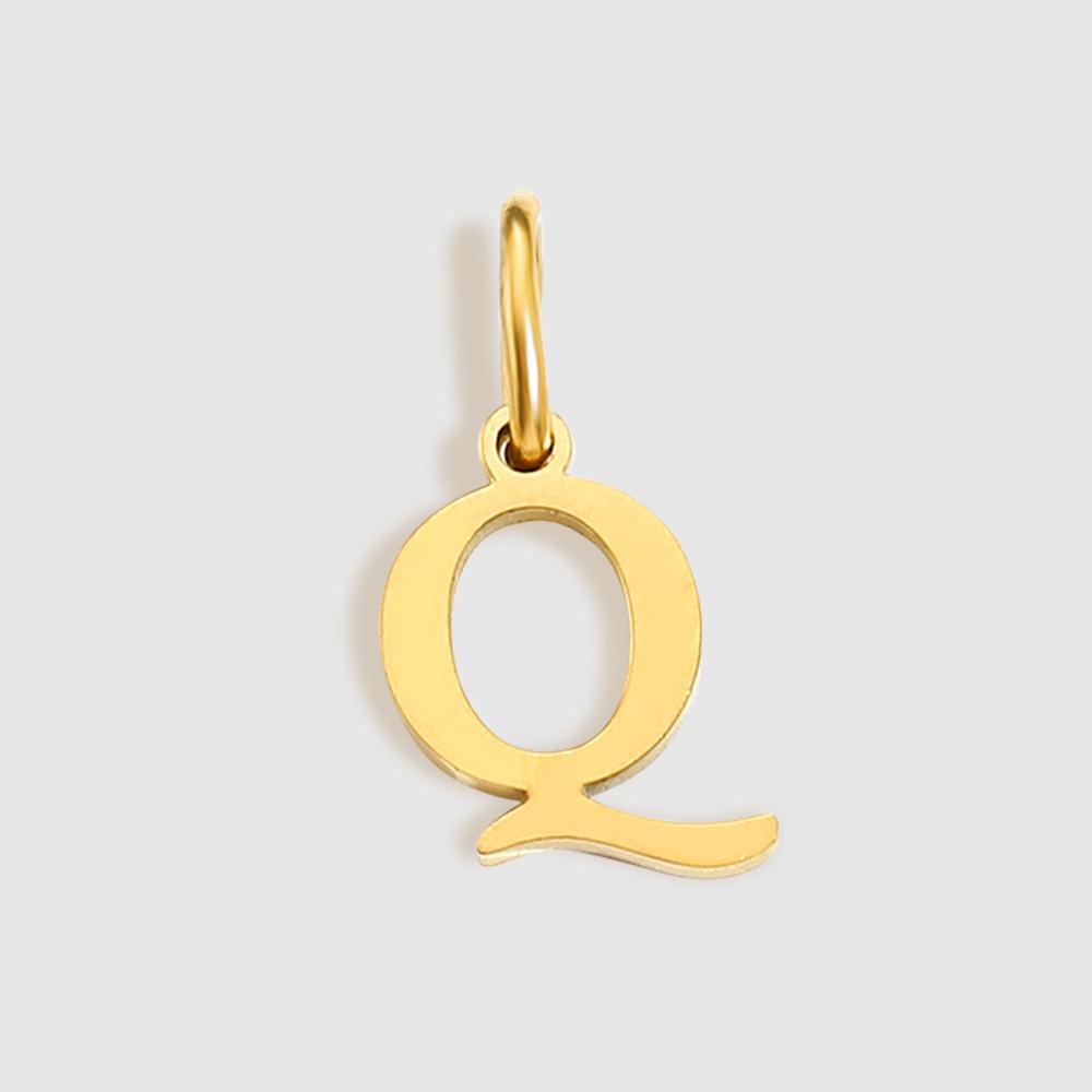 EMANCO Initial Alphabet Pendant Stainless Steel Charms for Making Necklace Minimalism Accessories Women's Jewelry Wholesale