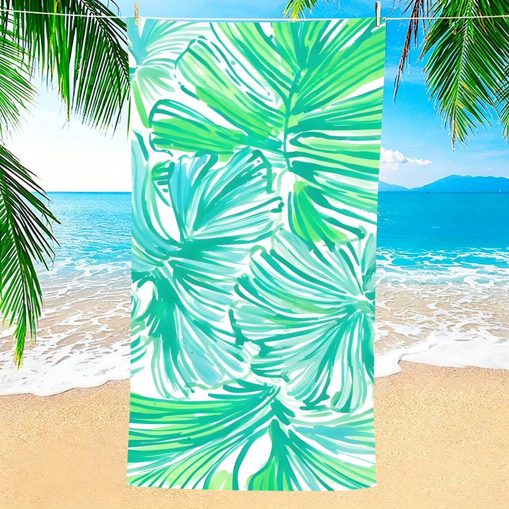 Towel Microfiber beach towel, quick-dry, sand-free, ultra-fine fiber, super soft. L-Lilly Pulitzers
