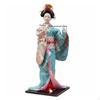 Traditional Japanese Figurine Rectangular Base Doll Textile Clothing Figure