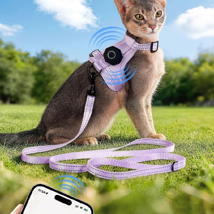 Cats Harness Vest with Tracking Device Holder Training Harnesses Strong Vest for Large Dogs
