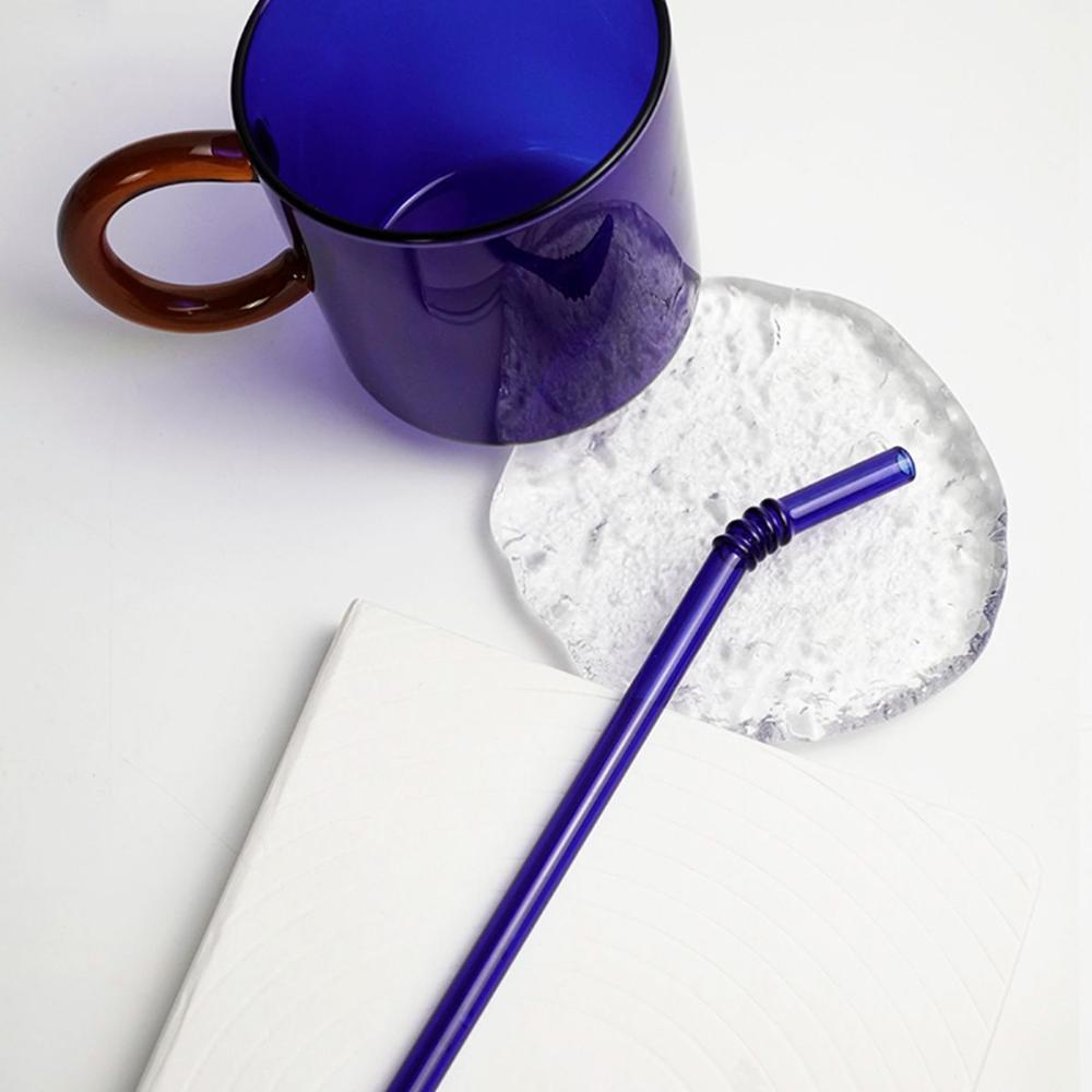 Aesthetic Glass Clear Colorful Bar Tools Christmas Decoration Party Supplies Drinking Straw