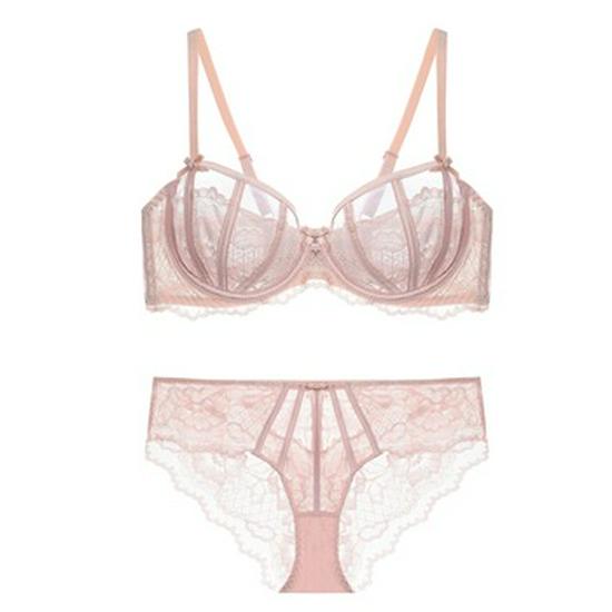 Cross-Border Lace Cotton U-Back Bra: Sexy, French-Inspired, Small Chest Enhancing Bra