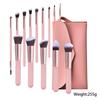 14 Makeup Brushes, Wooden Handles, Soft Hair, Eyeshadow Brushes, Blush Brushes, Brushes, Makeup Tools, In Stock