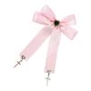 Bowknot Hair Clip Cross Pendant Hair Pin Subculture Hair Barrettes NonSlip Teens Girl Cool Hair Decors Ponytail Holder