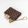 Coin Purse Mini Short Zipper Pouch Bag Printed Keychain Hanging Bag