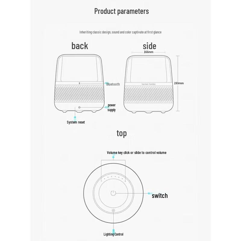 Harman Kardon Aura Studio 4 Bluetooth Speaker CN plug (adapter included)