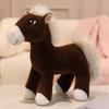 Big Eyes Horse Plush Toy Lifelike Standing Posture Horse Doll High Quality Stuffed Animal Toy Classic Birthday Gift For Kids