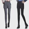Velvet High Waist Women's 2-in-1 Elastic Pants Skirt: Plush, Thick, Non-Falling Jumpsuit for Autumn/Winter - Warm, Large Size, Slim Fit
