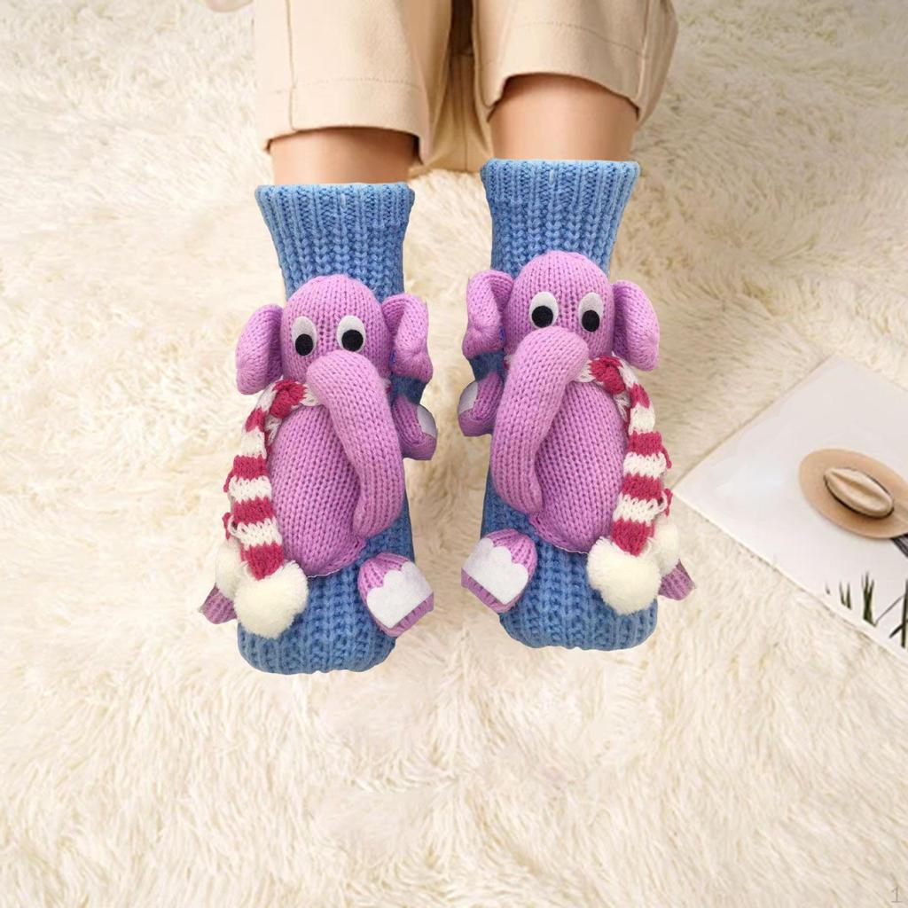 Animal Socks Christmas Gifts Casual Soft Thick Mid Tube for Living Room
