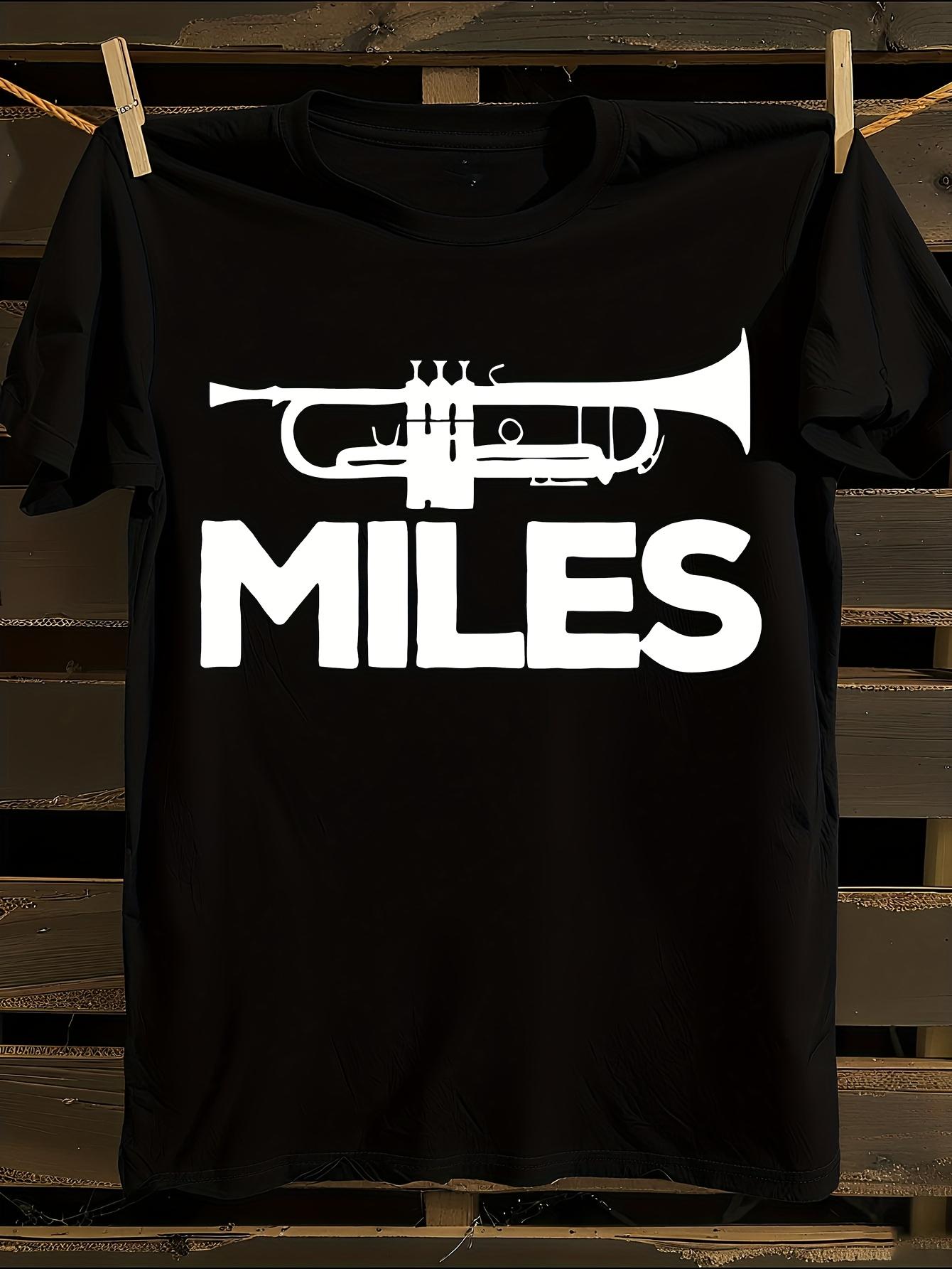 Miles Davis Signature Trumpet Logo T-shirt S