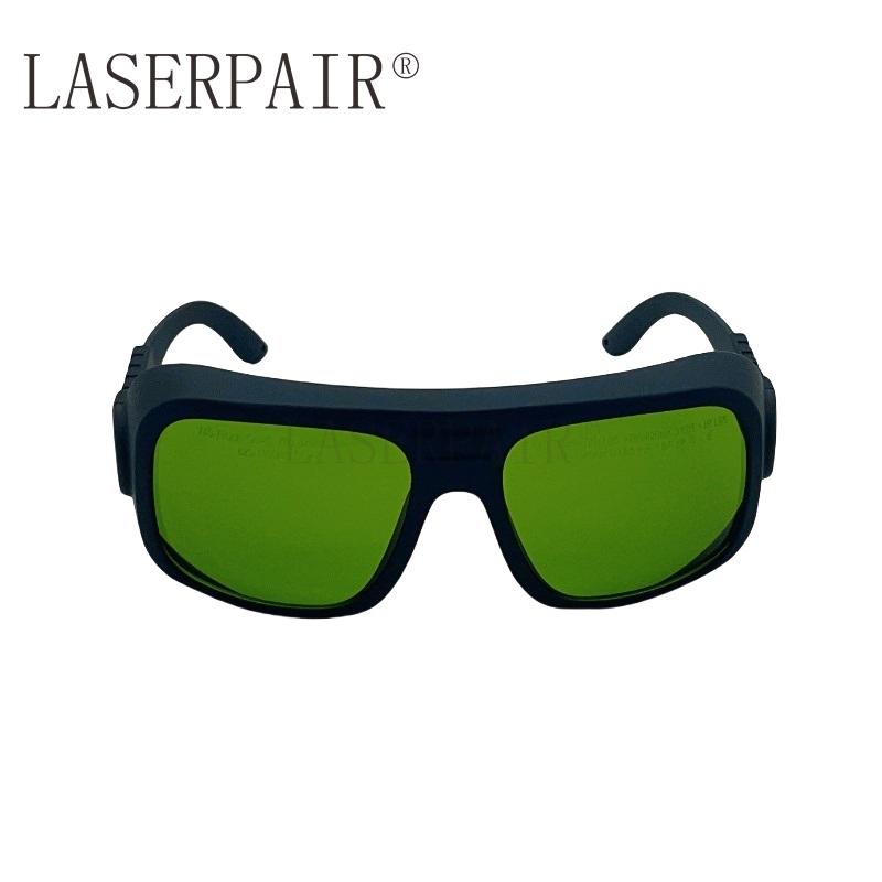 740-1100nm Laser Protective Goggles OD 7+ Diode ND:YAG Laser Combined Protection Laser Safety Glasses (Green,safety glasses)