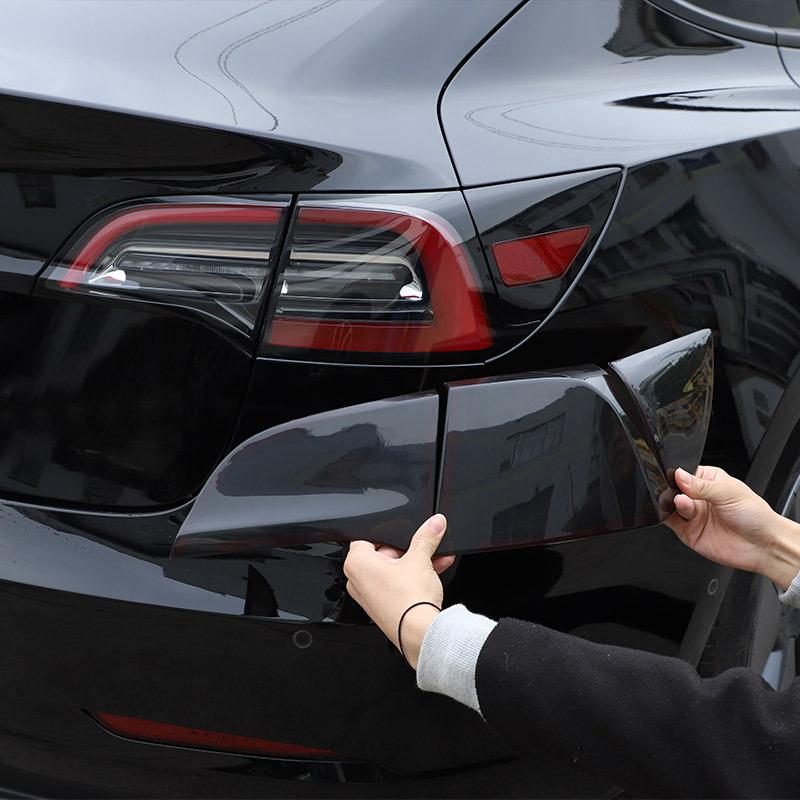 For Tesla Model 3 For Tesla Model Y 2016- Car Tail Light Cover Brake Light Wide Indicator Protective Cover Car Accessories