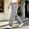Men's Casual Loose Fit Cargo Pants with Multiple Pockets