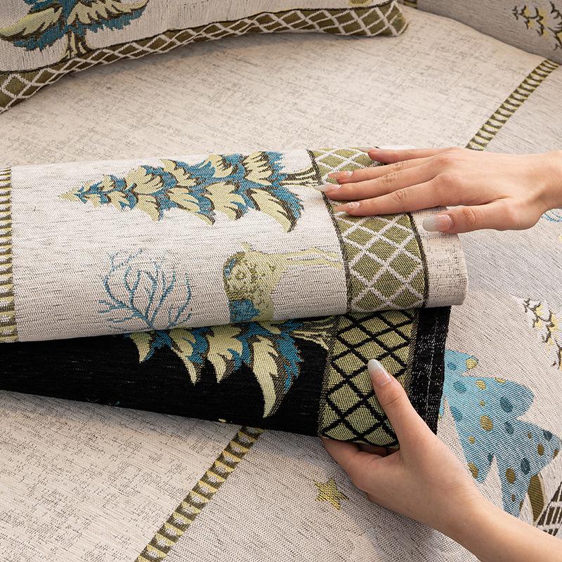 New Sofa Cushion, Universal In All Seasons, Non-Slip And Dirt-Resistant Seat Cushion, Straight Row Sofa Cover, Cloth Towel, Advanced Sense