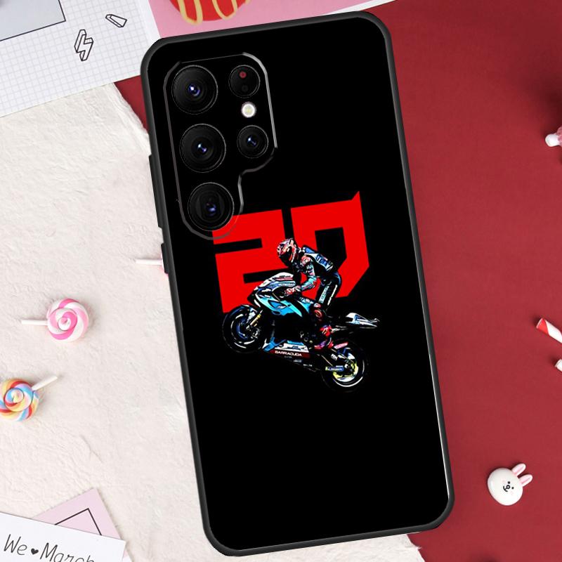 Moto Fabio Quartararo Case For Samsung Galaxy S26 Ultra S23 S22 S21 S20 S24 S25 Ultra S10 Plus S25 FE Cover Shell