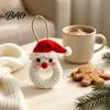 Indoor Xmas Window Decorations Handmade Pipe Cleaner Christmas Ornament, Finished Chenille Stems Wreath Crafts Charming Gift Packaging with Pinecones