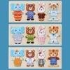 Wooden Magnetic Puzzles Dress Up Sorting And Matching Fine Motor Toys Wooden Bear Family Dress-Up Puzzle For Kids Children Boys