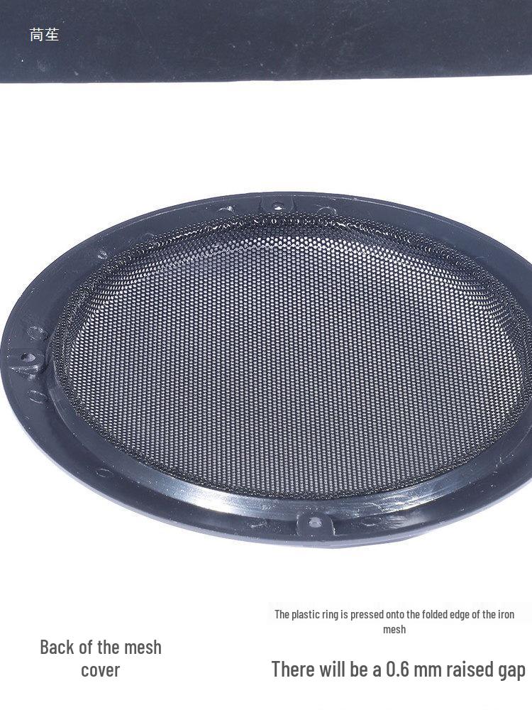 2-10 Inch Black Speaker Horn Grille & Decorative Faceplate Rings