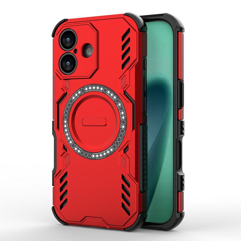 KEYSION Hollow Heat Dissipation Case for MagSafe for iPhone Air Silicone+PC Magnetic Cooling Shockproof Phone Cover for iPhone 17