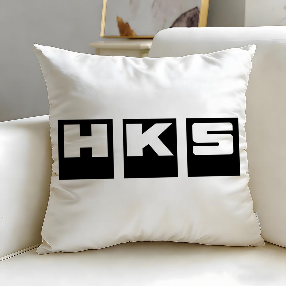 classic brand HKS Cushion Cover Soft  EasyWash Pillow Case  Versatile for Couch Bed Travel and Office